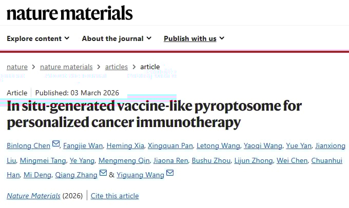 北京大学研发的SPEN纳米佐剂通过光诱导肿瘤焦亡生成原位癌症疫苗的原理图