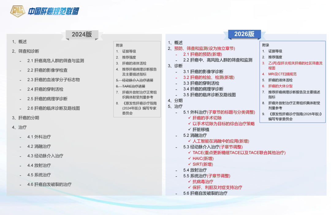 原发性肝癌2026诊疗指南更新要点示意图