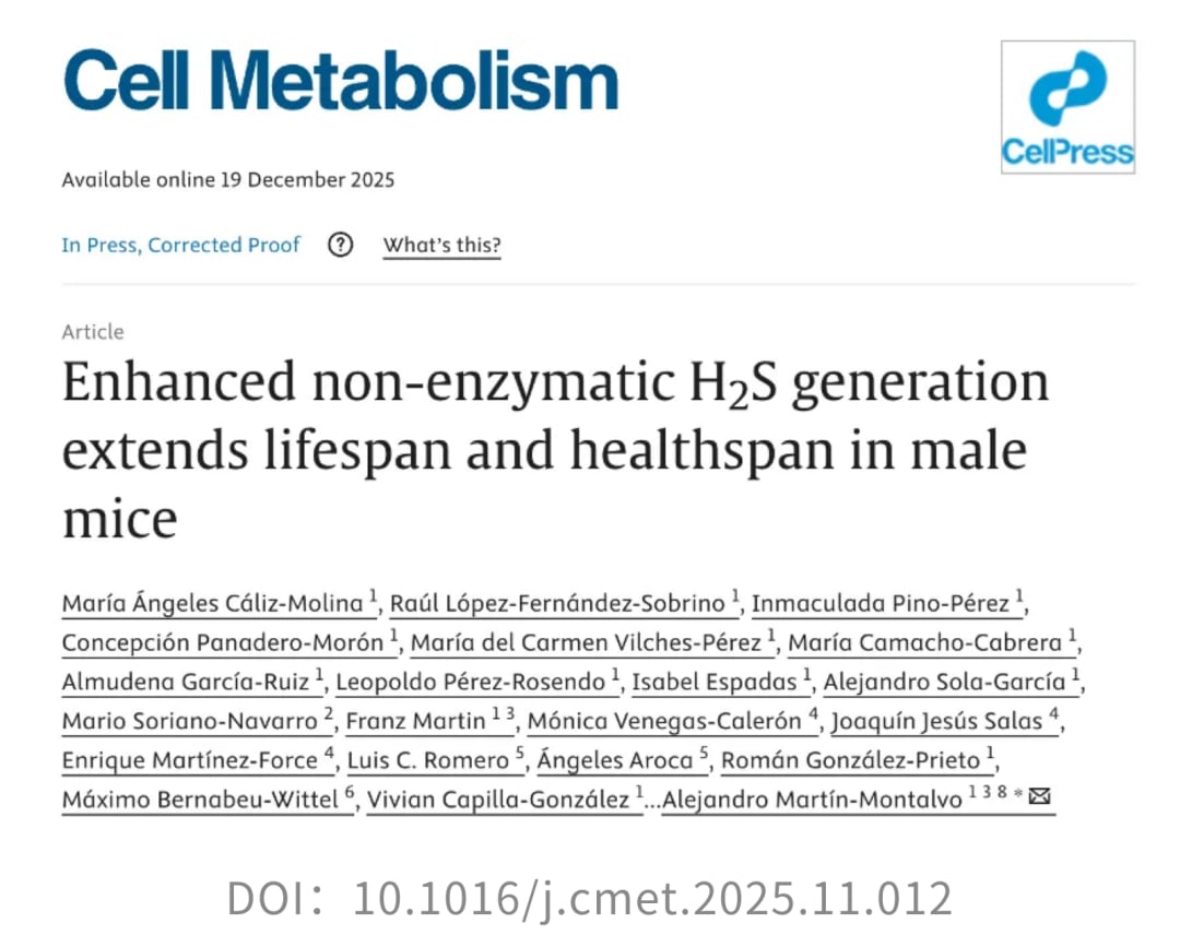 DAS促进H2S相关信号并改善代谢与寿命的动物实验概览图