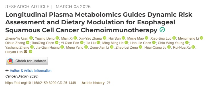 中山大学研究构建的食管癌治疗全周期精准管理框架图，涵盖预测、监测与增效路径