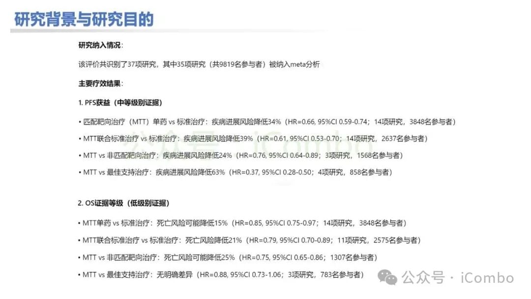 误判排除一线治疗研究的影响