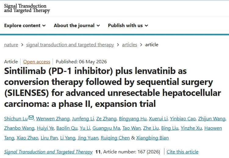 信迪利单抗联合仑伐替尼转化治疗肝癌的SILENSES研究5年生存率对比图