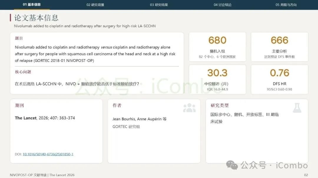 纳武利尤单抗联合放化疗无病生存率DFS曲线图