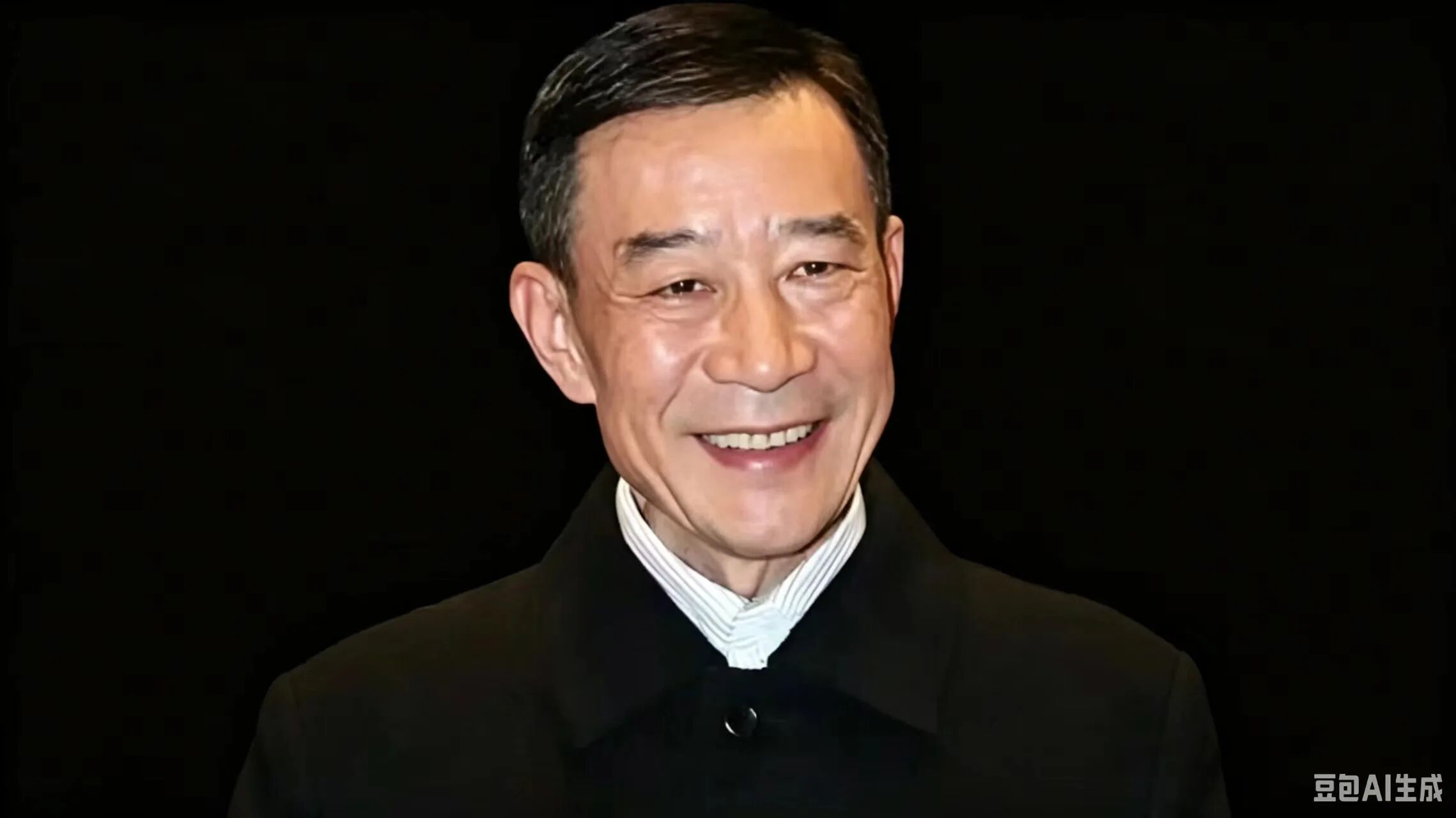 演员李雪健在交流中使用语音转写设备辅助沟通