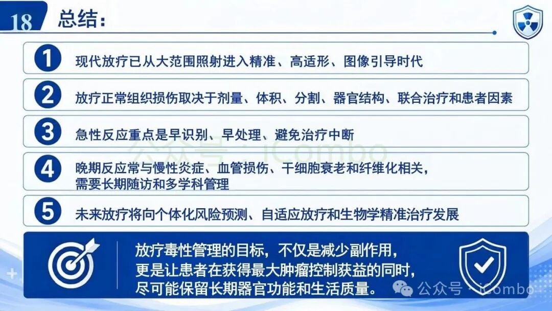 放疗正常组织损伤管理未来展望与前沿方向