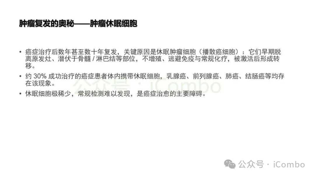 休眠肿瘤细胞与活跃增殖肿瘤细胞的生物学特性对比