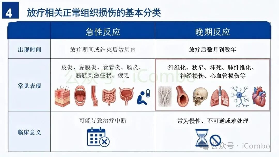 急性放射性皮炎与黏膜炎发展历程