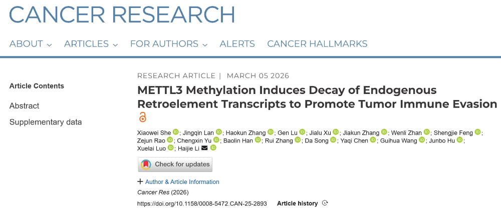 结直肠癌研究示意图：SETD1A催化METTL3 K513甲基化影响m6A并削弱I型干扰素反应
