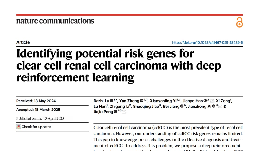肾透明细胞癌治疗新方向:强化学习识别EGFR等关键风险基因 1 肾透明细胞癌研究示意图