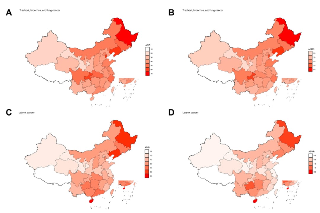 肺癌发病率30年激增240%!《柳叶刀》研究揭示呼吸道癌症高危人群与风险因素 4 图片