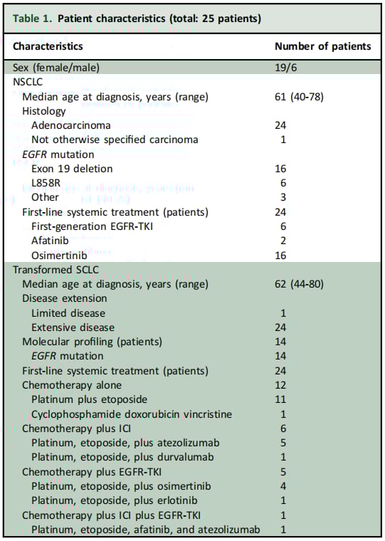肺癌EGFR靶向药耐药后转化为小细胞肺癌:最新治疗方案与预后分析 1 图片