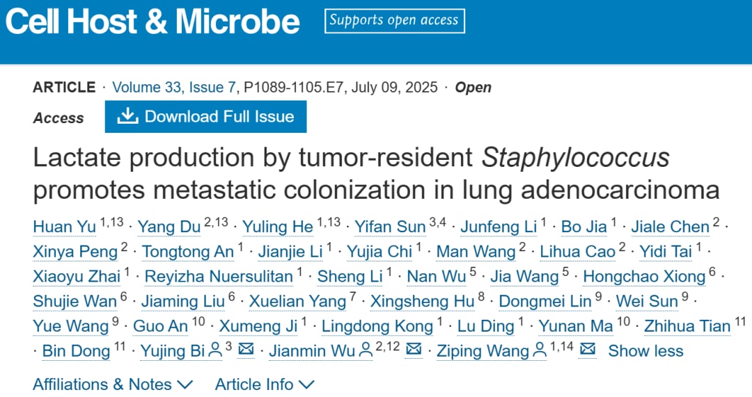 肺腺癌转移新发现:肿瘤内细菌竟是“帮凶”?MCT1成潜在治疗靶点 1 图片