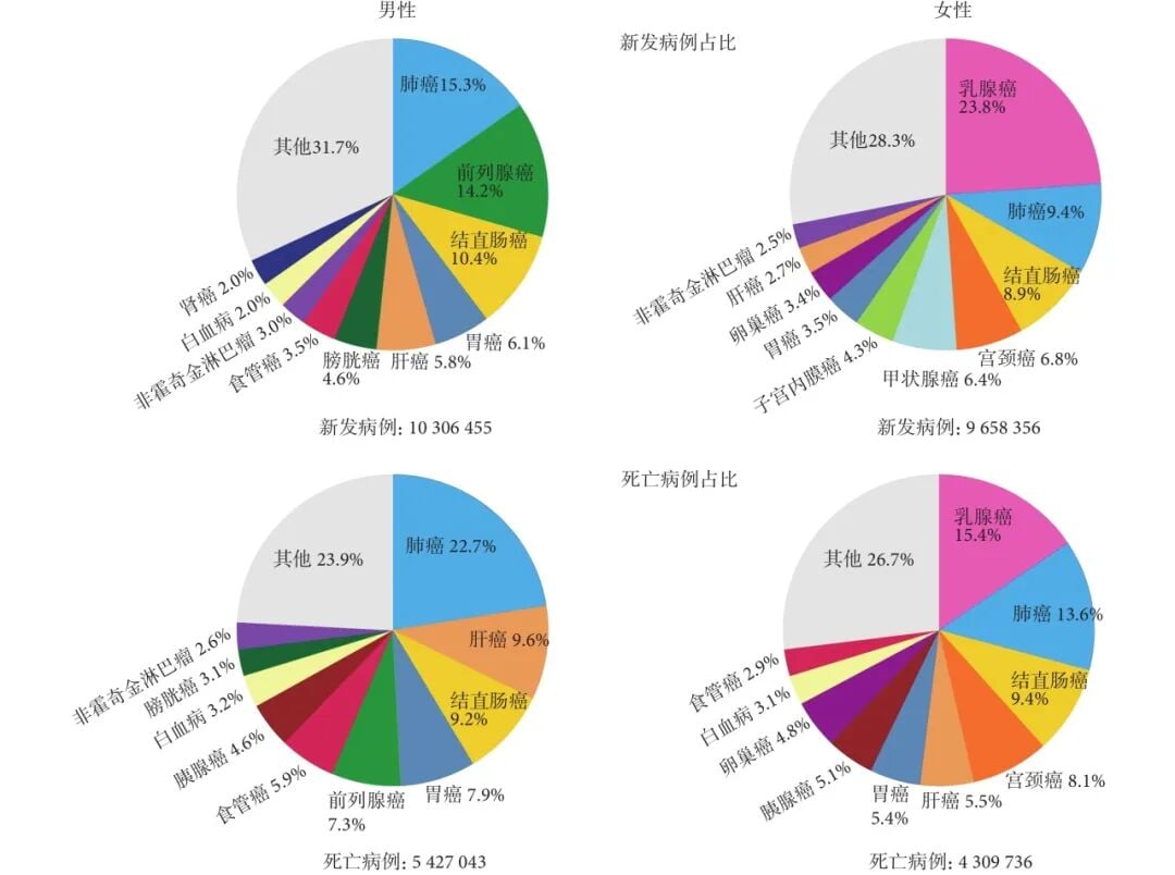 2022全球癌症报告深度解读:肺癌发病率登顶,中国癌症负担有多重? 3 图片
