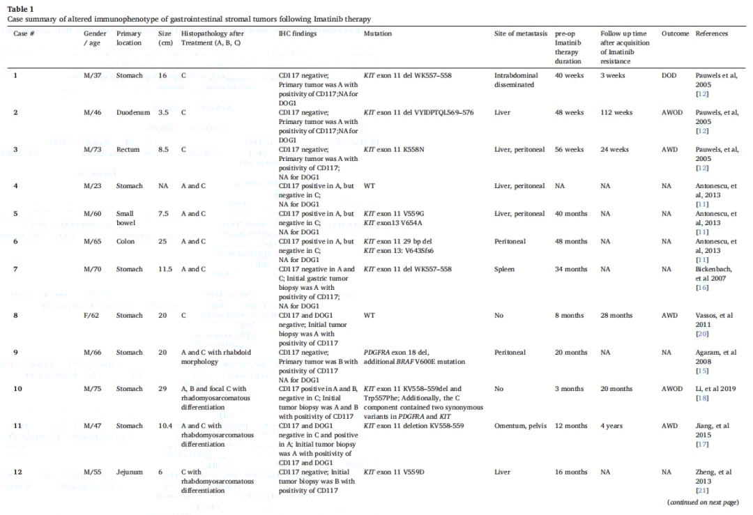 伊马替尼治疗后GIST肝转移灶标志物消失?KIT基因检测成诊断关键 4 图片