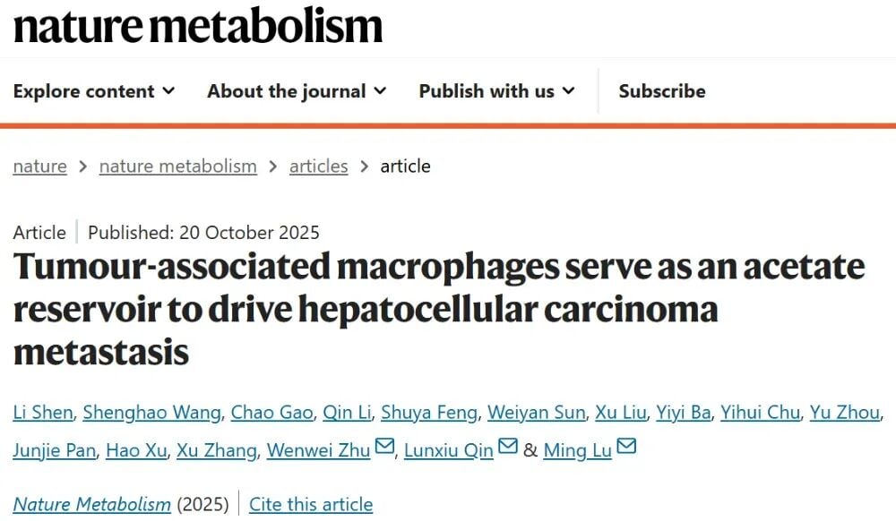肝癌转移新突破:《Nature》子刊揭示肿瘤“帮凶”如何助长癌细胞扩散 1 图片