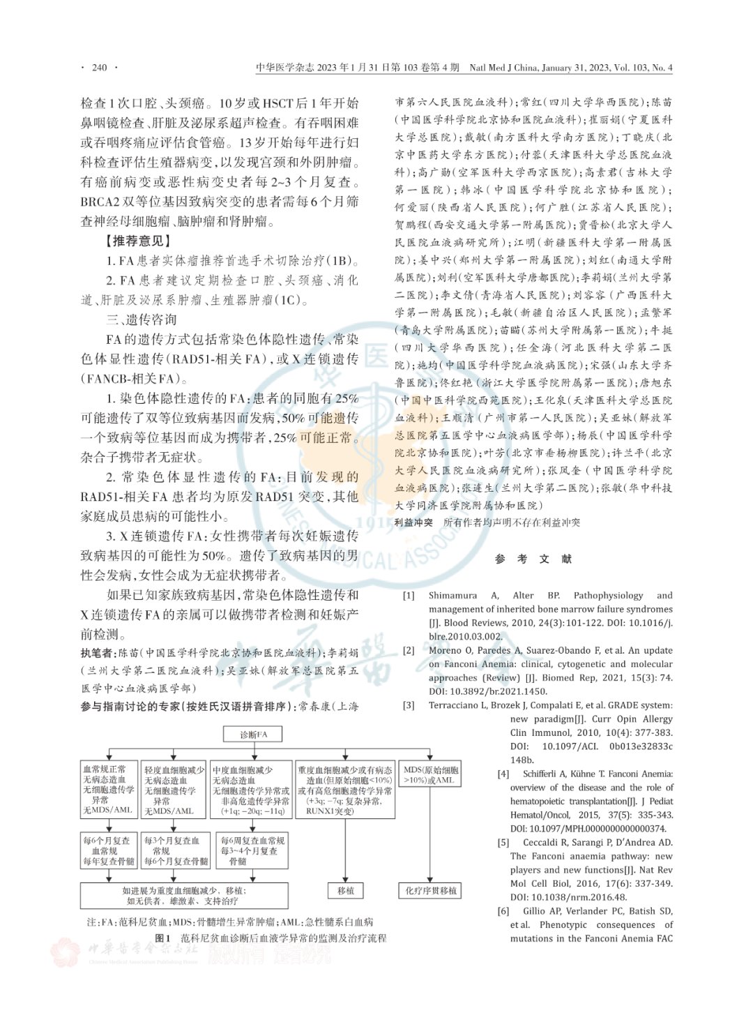 髓系肿瘤与骨髓增殖性肿瘤患者:范科尼贫血基因突变如何影响预后及治疗选择? 7 图片