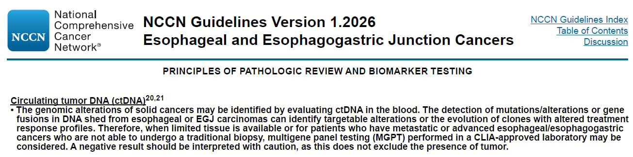 食管癌精准治疗:分子检测、免疫与ADC新药,患者生存新希望! 3 食管癌分子检测优先推荐的肿瘤组织与液体活检ctDNA样本示意图