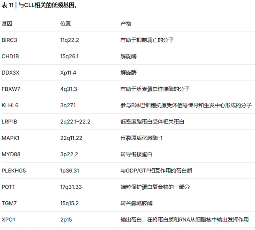 慢性淋巴细胞白血病CLL基因缺失与耐药变异分析