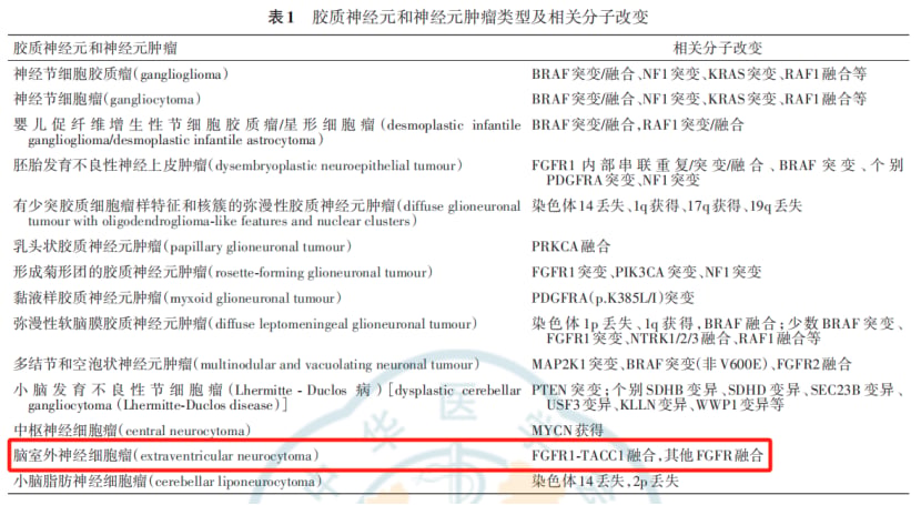FGFR1-TACC1融合变异结构图谱