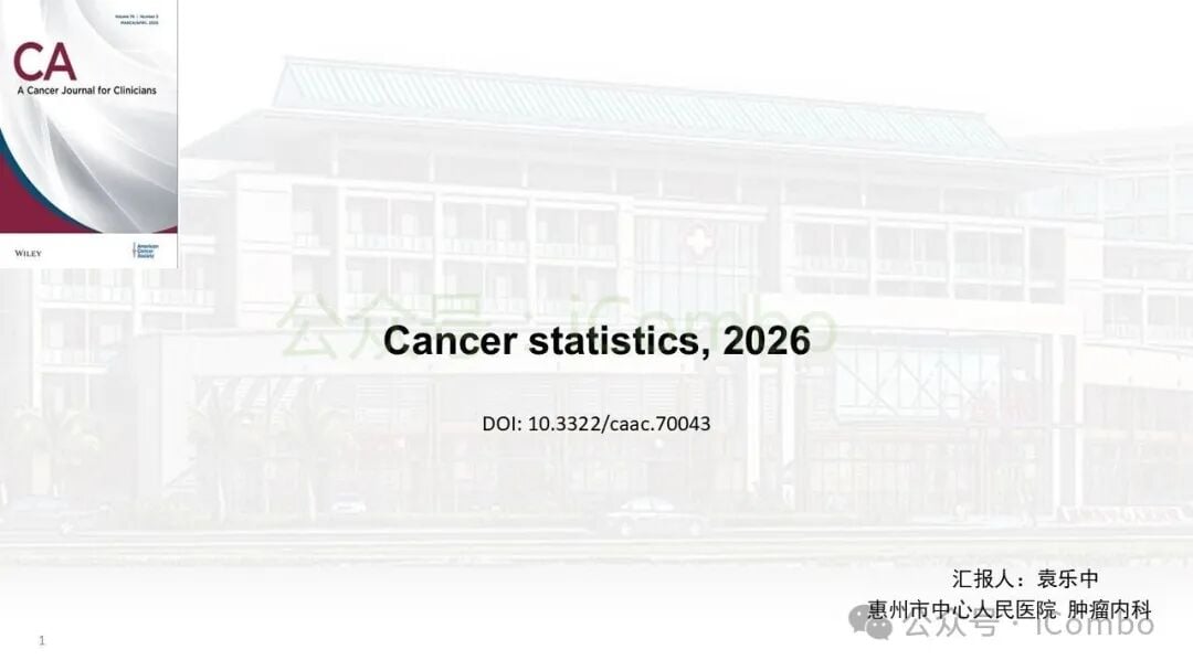 2026年美国癌症统计报告总体趋势图