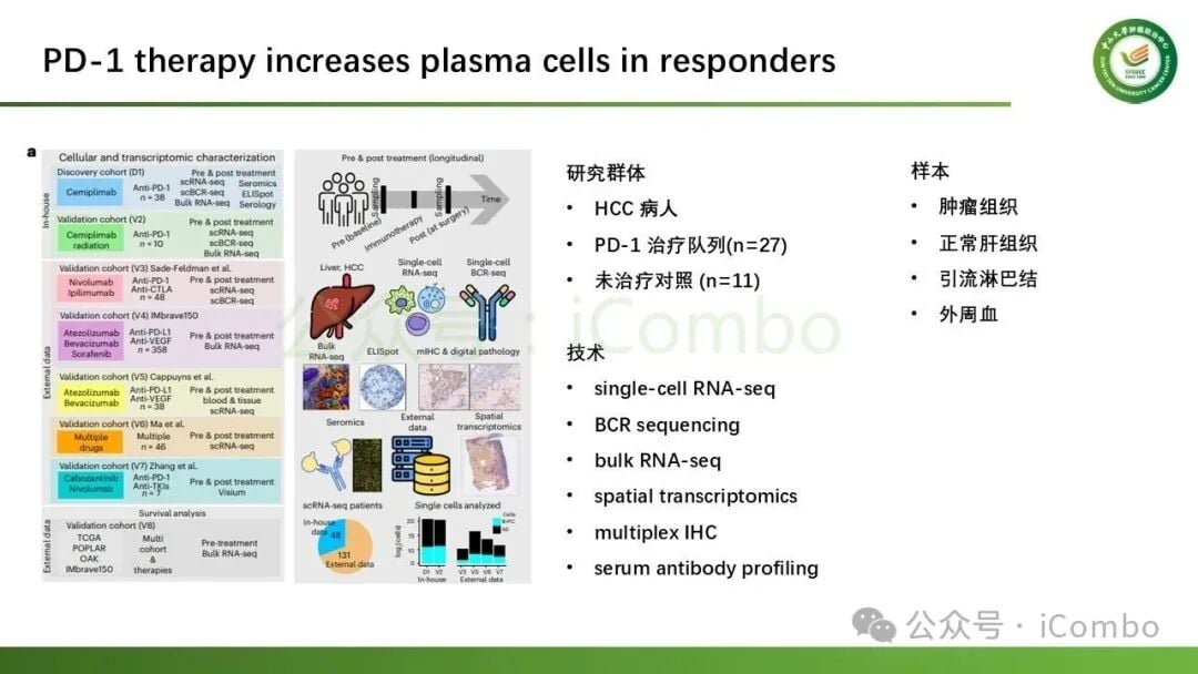 IgG1表达水平与免疫治疗患者总生存期生存曲线对比