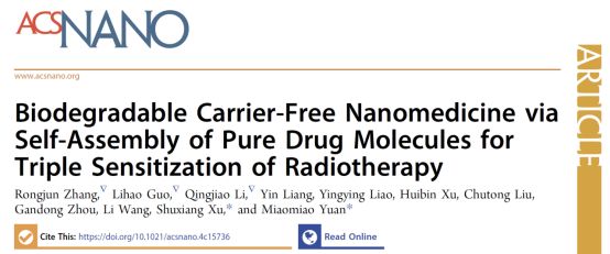 攻克放疗抵抗：新型自组装纳米药物AID实现三重增敏，为癌症治疗带来新希望