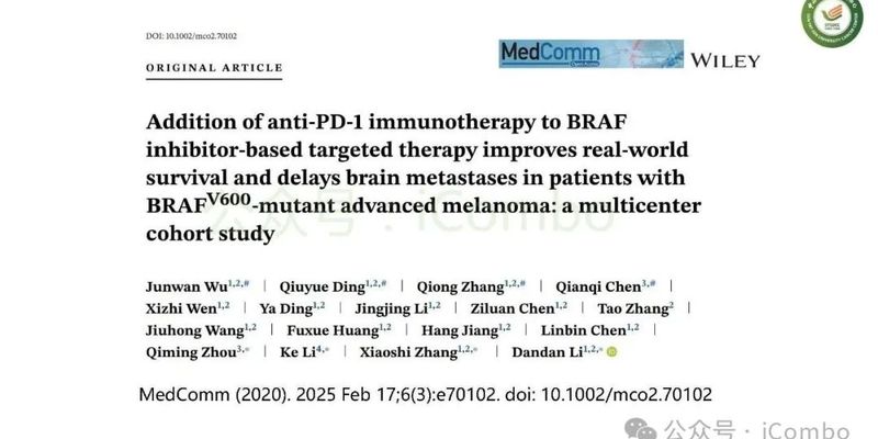 BRAFV600突变晚期黑色素瘤：靶向免疫联合治疗如何显著延长生存期并预防脑转移？