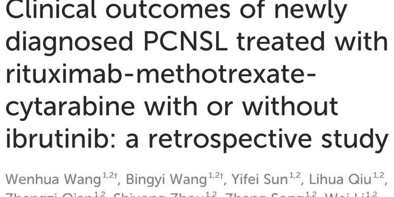 伊布替尼联合RMA方案：新诊断原发性中枢神经系统淋巴瘤（PCNSL）治疗新希望