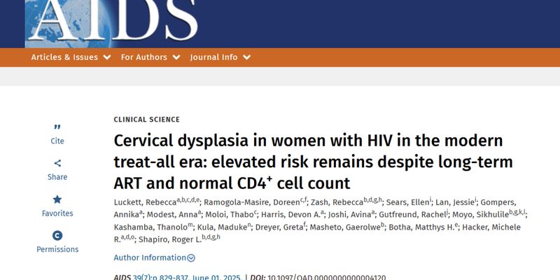 HIV感染女性宫颈癌风险：免疫重建良好，为何仍需加强筛查？