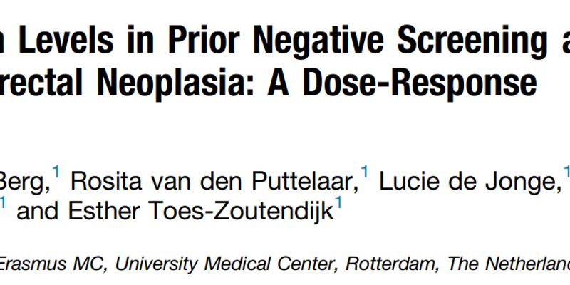 结直肠癌筛查新发现：粪便隐血“阴性”也可能预示高风险？