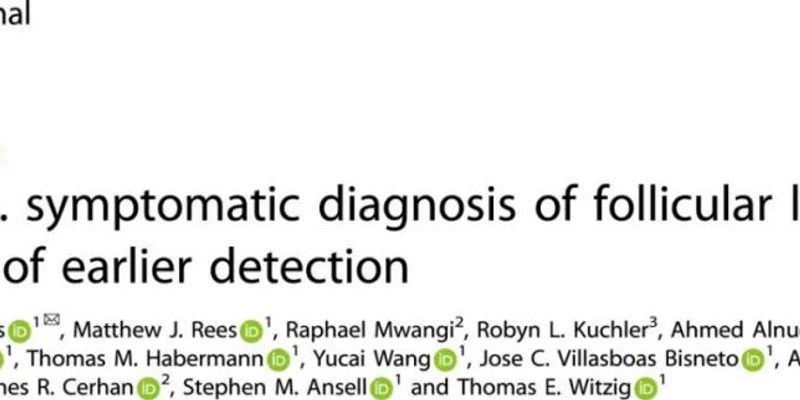 滤泡淋巴瘤早发现不等于活得更久？梅奥诊所研究揭示诊断时机与生存关系