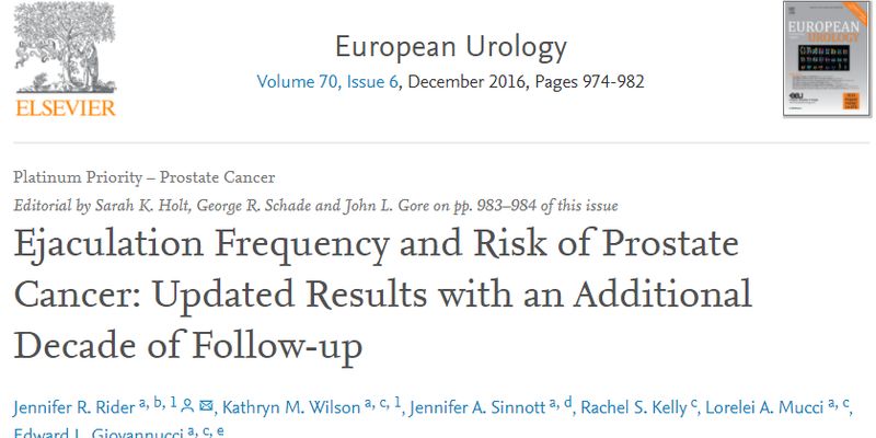 哈佛研究揭示：高频射精或助男性显著降低前列腺癌风险