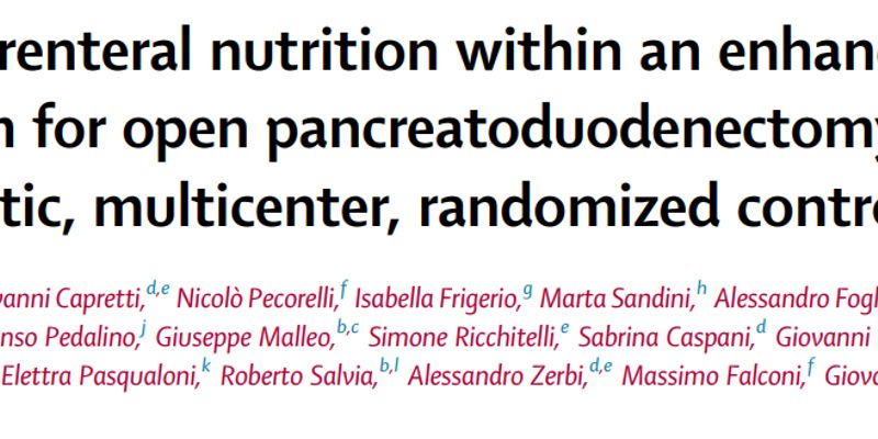 胰十二指肠切除术后，辅助肠外营养对胰腺癌患者康复无额外益处？
