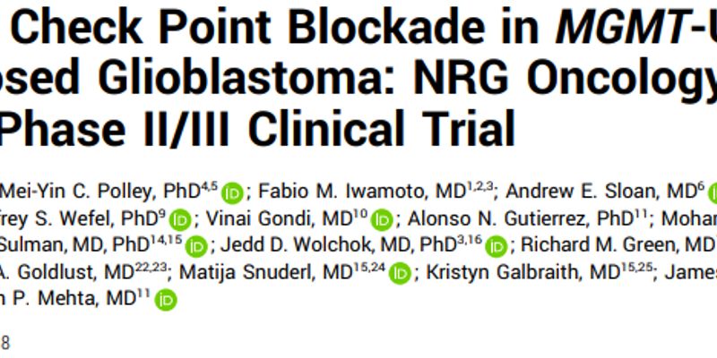 双免疫疗法挑战胶质母细胞瘤:伊匹木单抗联合纳武利尤单抗为何未能超越替莫唑胺?