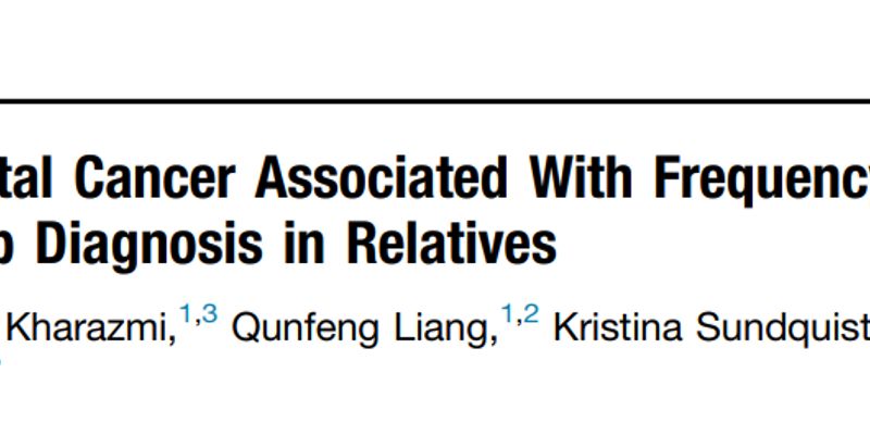 重磅研究：亲属息肉诊断频率成结直肠癌关键风险指标，或改写筛查指南