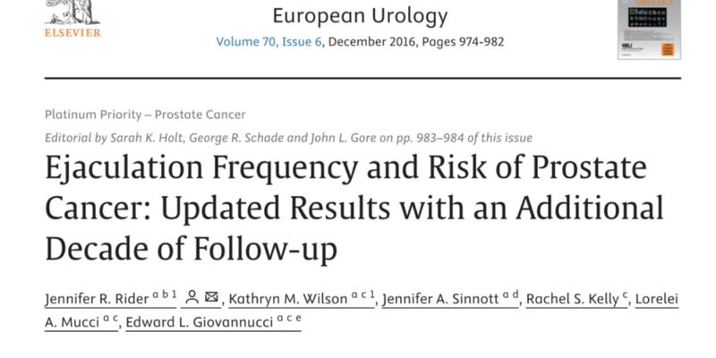 哈佛研究揭示：高射精频率或能显著降低男性前列腺癌风险