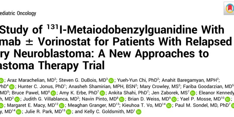 神经母细胞瘤新突破：伏立诺他三联疗法疾病控制率达75%，攻克复发难治难题