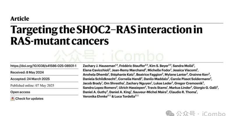 NRAS Q61突变迎来新曙光:靶向SHOC2为黑色素瘤开辟治疗新径