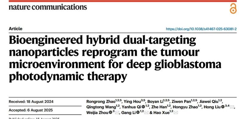脑胶质母细胞瘤治疗新突破：新型纳米平台重塑肿瘤微环境，增强光动力-免疫疗法效果