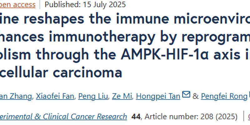 肝癌治疗新突破:莲心碱通过双重机制抑制肿瘤,增强免疫疗法效果