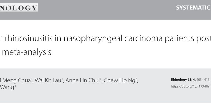 鼻咽癌患者必读：调强放疗（IMRT）与慢性鼻窦炎的关联及应对策略