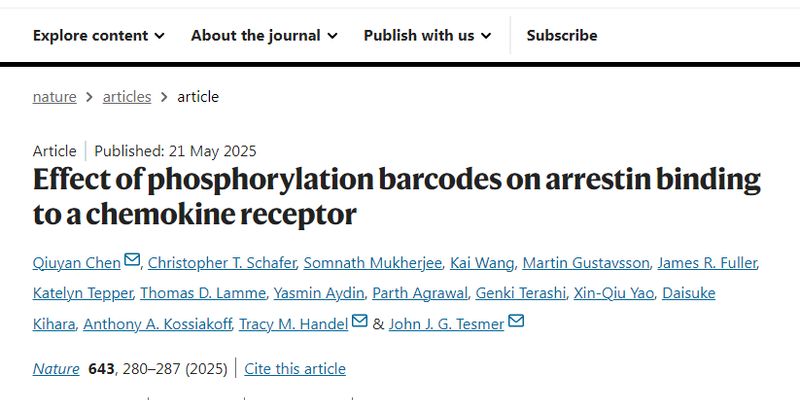 癌症转移新突破：科学家发现ACKR3信号“条形码”，或可精准阻断癌细胞扩散
