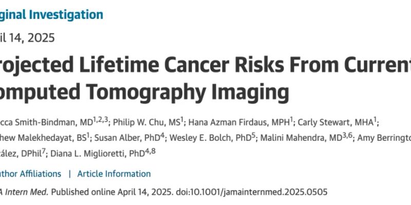CT扫描会增加儿童白血病风险吗?NEJM重磅研究揭示医疗辐射关联