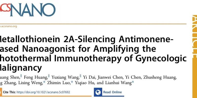 纳米激动剂新突破:锑烯基材料如何赋能妇科恶性肿瘤与三阴性乳腺癌的光热免疫治疗?