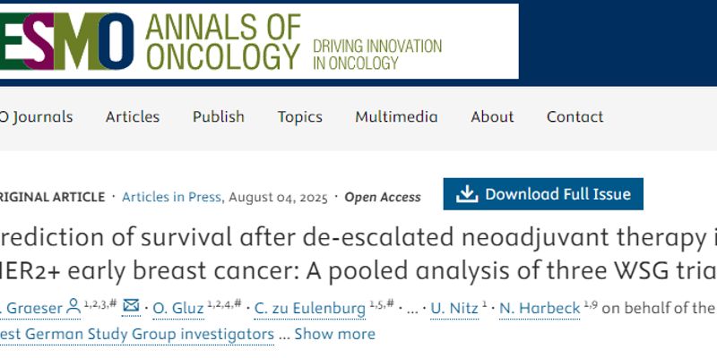 HER2阳性早期乳腺癌治疗新突破:短程去化疗方案实现优异生存,告别传统“重化疗”