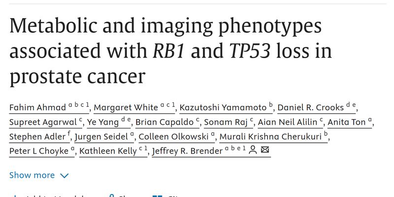 前列腺癌诊疗新发现:RB1/TP53基因缺失如何重塑肿瘤代谢?