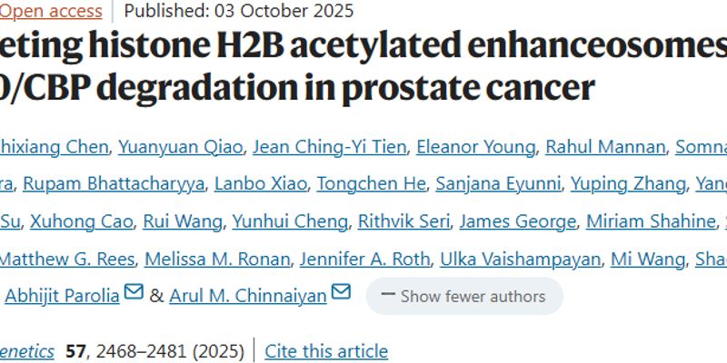 前列腺癌治疗新突破:口服降解剂CBPD-409在临床前研究中展现强大抗癌活性
