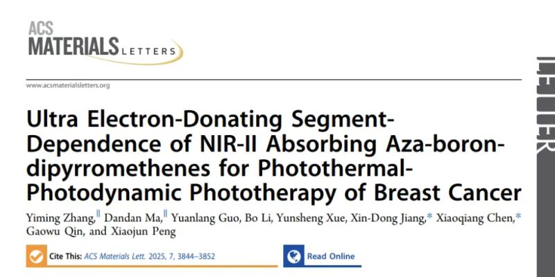 乳腺癌光疗新进展:新型aza-BODIPY分子实现肿瘤精准清除与可视化治疗