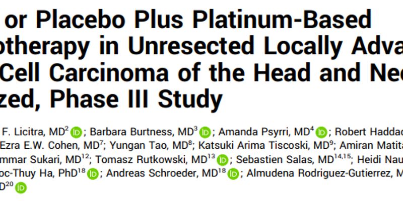 Xevinapant治疗头颈部鳞癌III期临床失败，生存数据不敌安慰剂