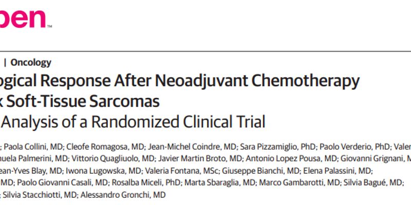 软组织肉瘤化疗效果如何评估？JAMA研究揭示新指标预测长期生存